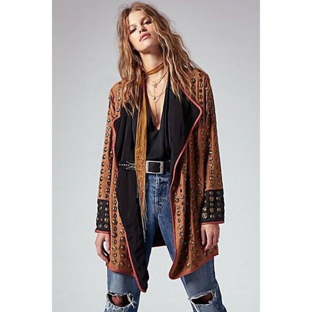 Free People Coin Jacket Size L - Picture 1 of 5